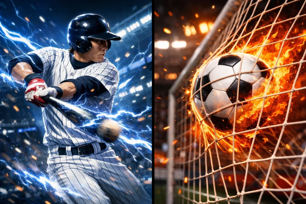 人気スポーツ - サッカーと野球